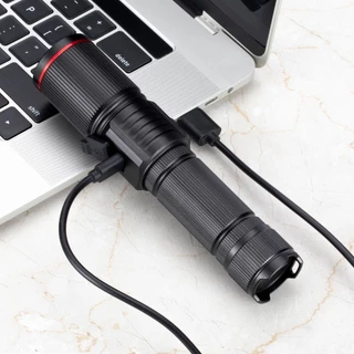 Alonefire SV96 มัลติฟังก์ชั่น 4 in 1 Zoomable High Power ไฟฉาย LED RGB USB ชาร์จการถ่ายภาพไฟฉาย