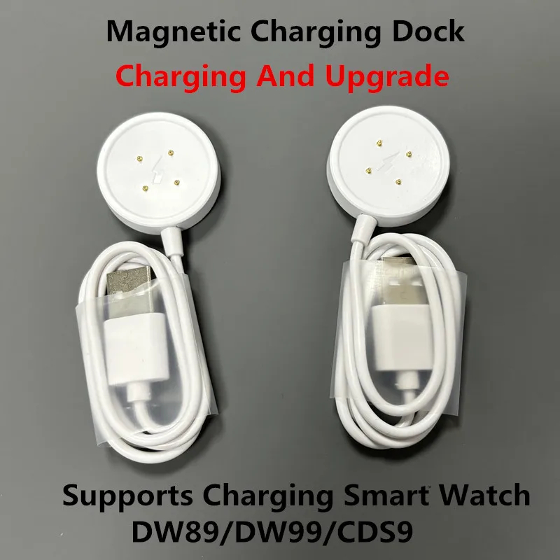 4 Pin แท่นชาร์จแม่เหล็กอัพเกรดอินเทอร์เฟซ USB Probe Spacing 8 MM รองรับการชาร์จ 4G Smartwatch DW89/D