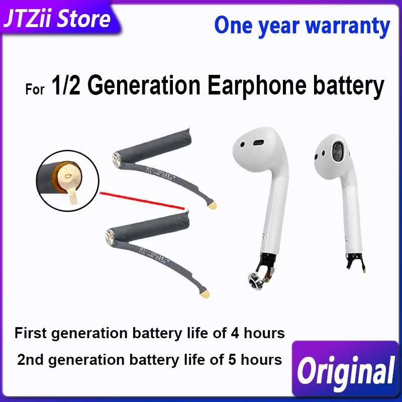 แบตเตอรี่ทดแทนสำหรับใช้ร่วมกับแอร์พอด Airpods Gen.1และ2 battery 45230 25mah li-ion A1604 A1523 A1722 A2031