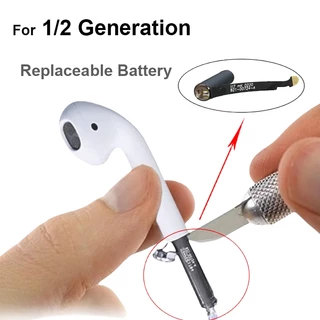 แบตเตอรี่ทดแทนสำหรับใช้ร่วมกับแอร์พอด Airpods Gen.1และ2 battery 45230 25mah li-ion A1604 A1523 A1722 A2031