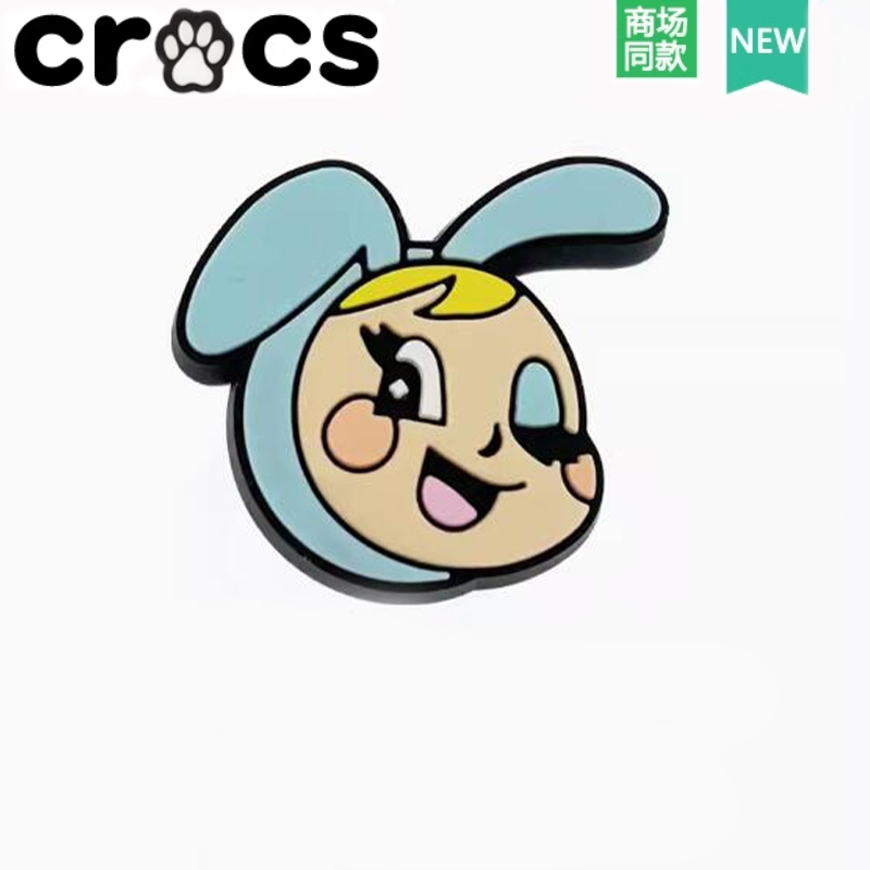 Crocs Hole รองเท้าดอกไม้อุปกรณ์เสริม crocs รองเท้าตกแต่ง Zhibixing การ์ตูนสนุก Y2K อะนิเมะหมีกระต่ายสาว