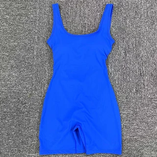 TopSports ยุโรปอเมริกันเสื้อผ้าโยคะ Quick-Drying Nude กีฬา Jumpsuit ชิ้นเดียว V-Shaped Hollow กลับเอววิ่งฟิตเนสเสื้อผ้ากระชับสวยกลับเต้นรํา