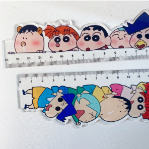 ไม้บรรทัดอะคริลิคใส ลายการ์ตูนชินจัง เชอร์รี่ มารุโกะ รูปที่ 8