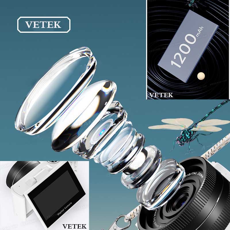 VETEK 8 กล้องดิจิตอล 64MP 18X ถ่ายรูปถ่ายวีดีโอ ภาพชัด มีแฟลช กล้องย้อนยุค CCD Camera ป้องกันการสั่น หน้าจอ3.0นิ้ว