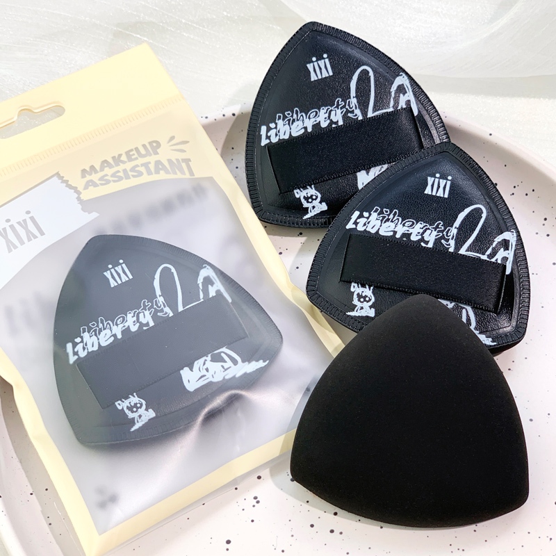 Xixi Triangle Powder Puff Cosmetic Tool Dry Wet Dual Use Not Eating Powder Soft Q-bomb Small Portable Makeup Sponge Set NO. จีเจ-66