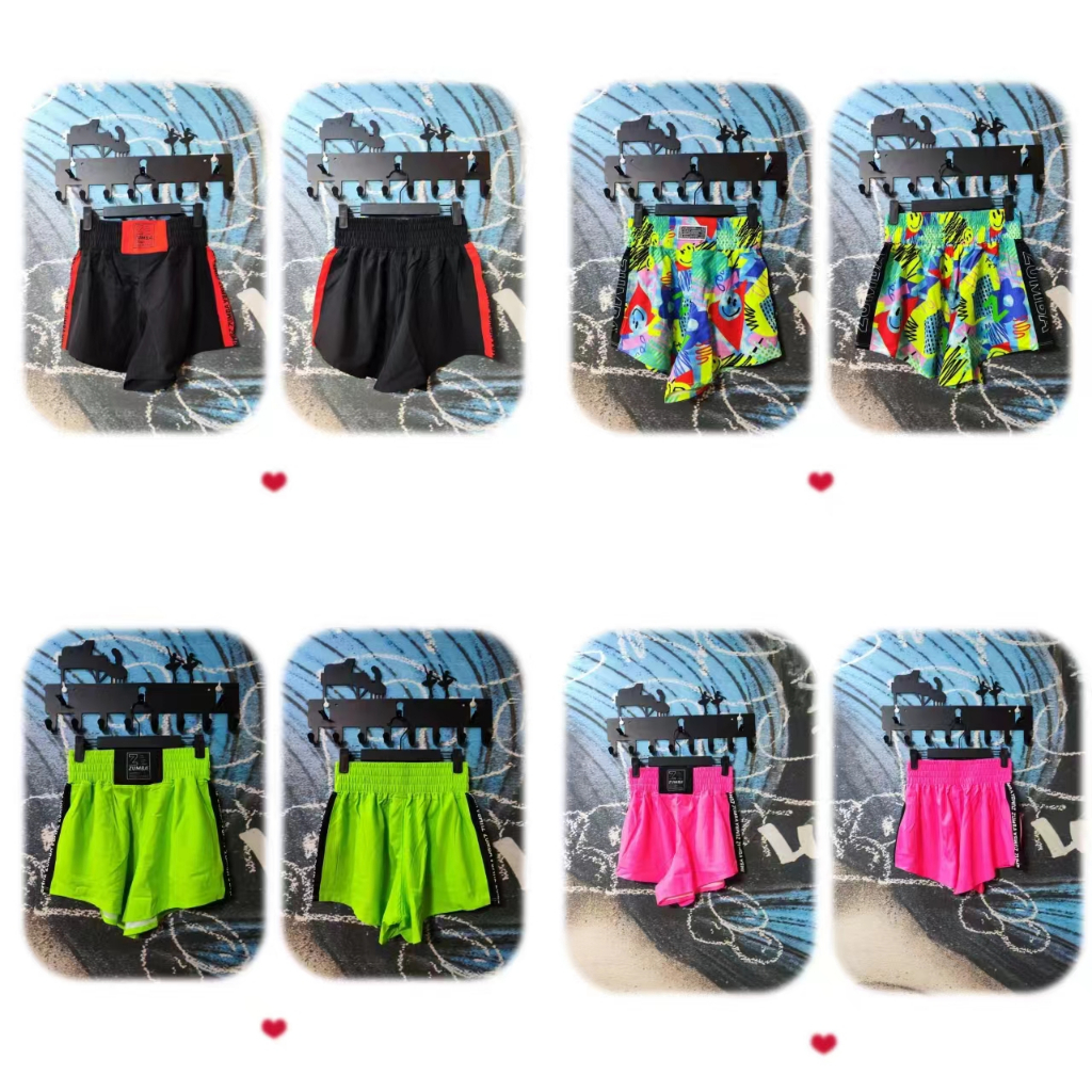 Zumba Quick-Drying กางเกงกีฬาขาสั้นฤดูร้อนกางเกงผู้หญิงกีฬาฟิตเนส Zumba กางเกงขาสั้นลายสก๊อต