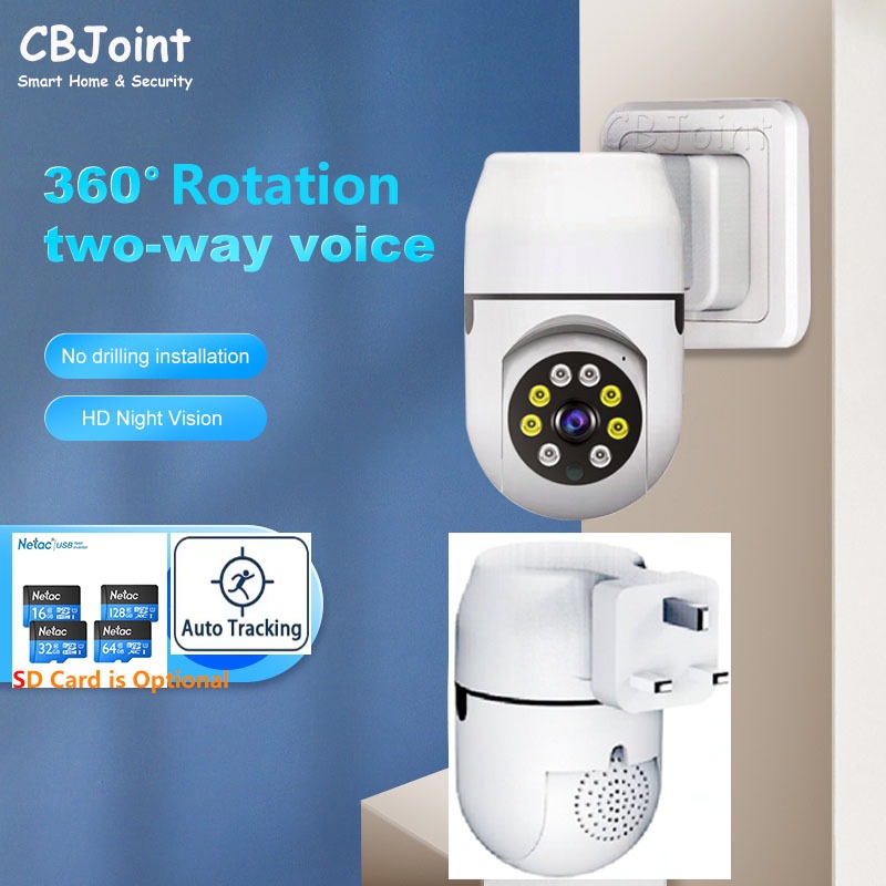 V380 Pro กล้องวงจรปิดไร้สาย 5MP หลอดไฟกล้องวงจรปิด 360 กล้อง WIFI กล้องวงจรปิดหลอดไฟกล้อง Lampu กล้อ