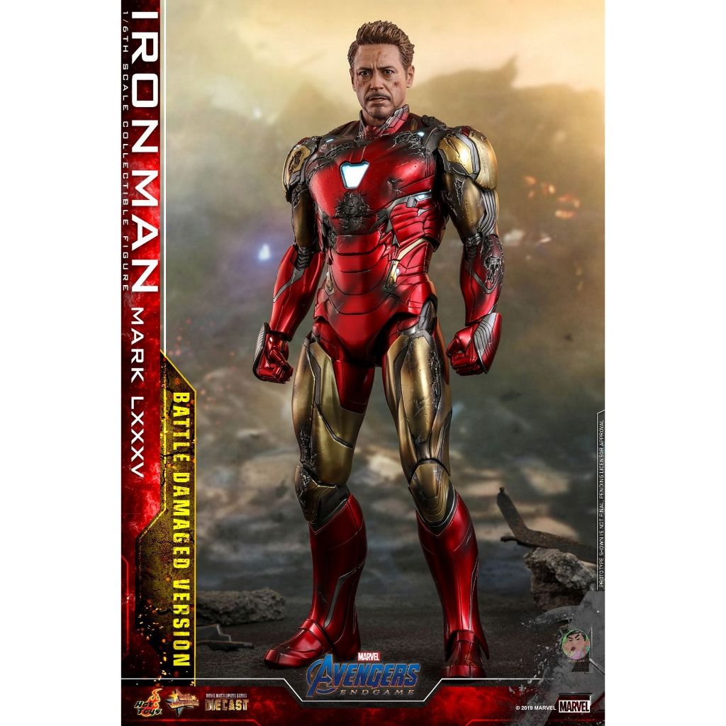HOT TOYS MMS543D33 Iron Man Mark LXXXV Collectible Figure (Battle Damaged Version) 1/6th Scale Collectible Figure