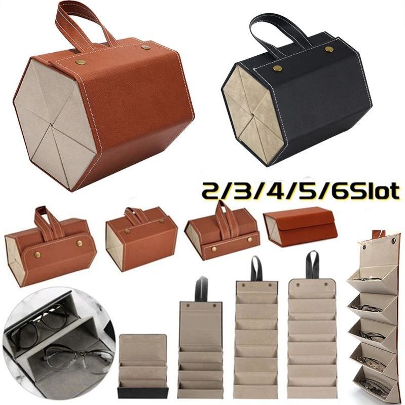 กล่องเก็บแว่นตากันแดด แบบพกพา หลายคู่ สําหรับเดินทาง บ้าน