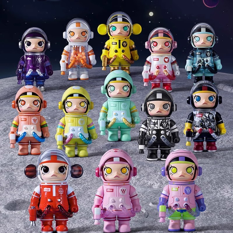 【พร้อมส่ง ของแท้】Pop MART popmart MEGA SPACE MOLLY V.2 100 % กล่องหลวมของขวัญอินเทรนด์