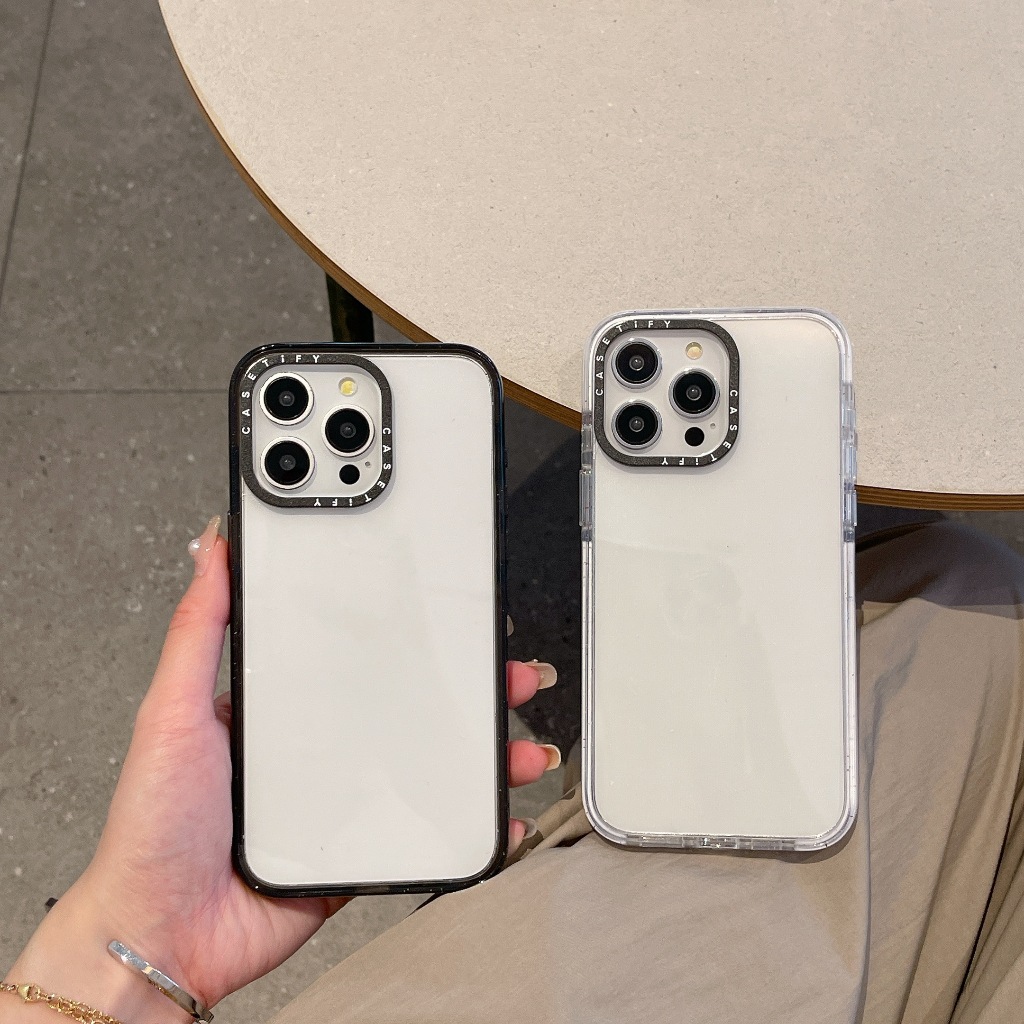 CT ใหม่อะคริลิคเคสป้องกันการกระแทกสําหรับ iphone12 13 14 15 16 17 plus promax เคสป้องกัน