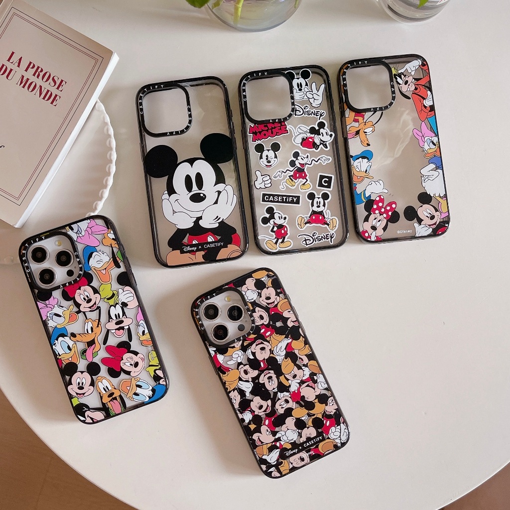 Mickey & Friends CT ใหม่อะคริลิคเคสป้องกันการกระแทกสําหรับ iphone13 14 15 16 17 plus promax เคสป้องกัน