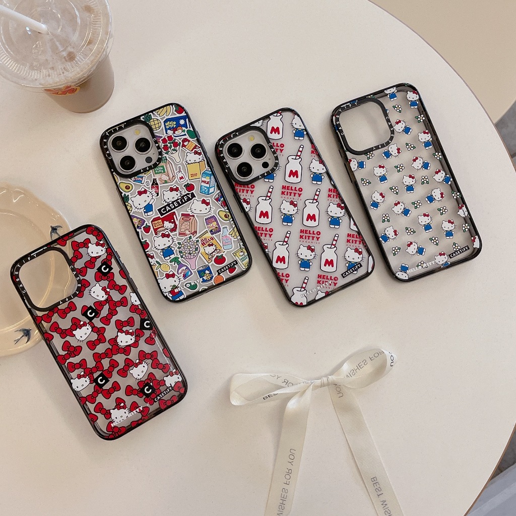 HelloKitty CT ใหม่อะคริลิคเคสป้องกันการกระแทกสําหรับ iphone12 13 14 15 16 17 plus promax เคสป้องกัน