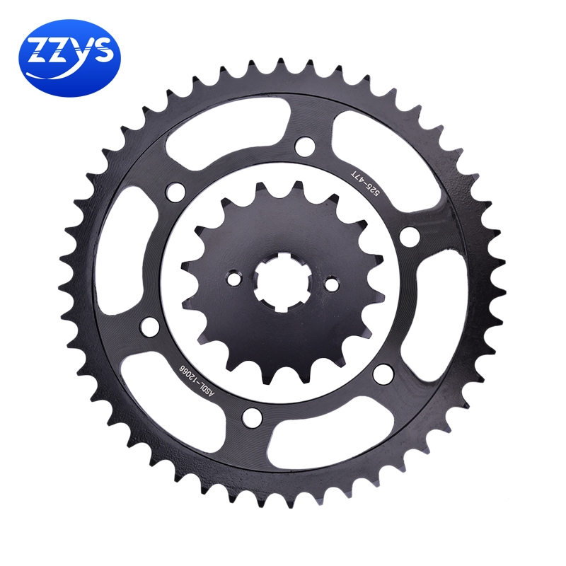 525-16t 47T 45#steel รถจักรยานยนต์ด้านหน้าด้านหลังเฟืองชุดสําหรับhondaรถจักรยานยนต์xl600 V-M,N,P,R,S