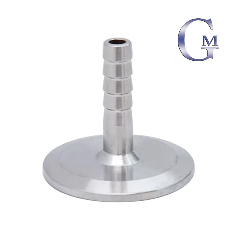 6 มม.ถึง 19 มม.ท่อสุขาภิบาล Barb Tri Clamp ประเภท Ferrule SUS 304 สุขาภิบาล Tri-Clover Fitting สายสแตนเลส Barb ท่อเชื่อมต่อ Joint