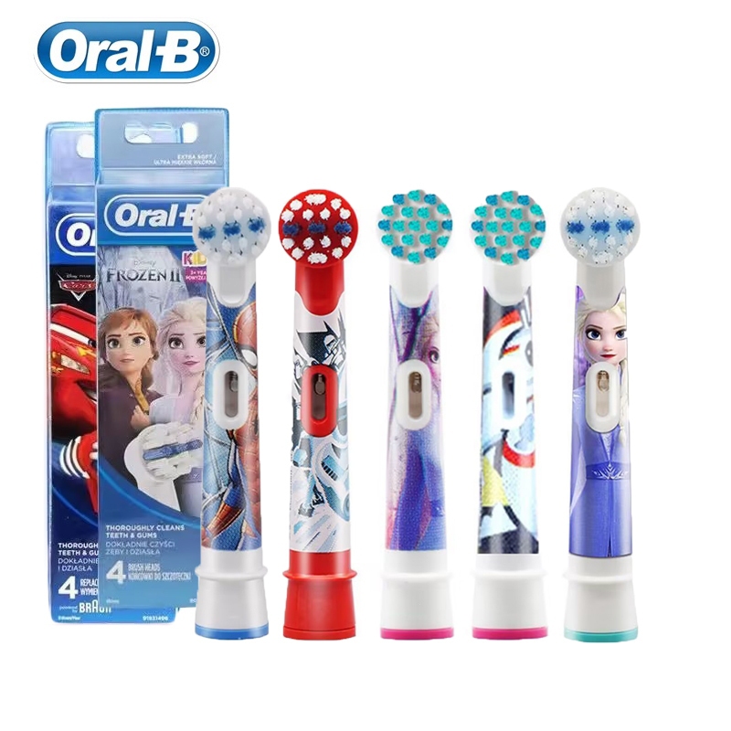 Oral-b EB10 แปรงสีฟันไฟฟ ้ าเปลี ่ ยนหัวแปรงสําหรับ Oral B เด ็ ก Eletric แปรงสีฟัน 4 ชิ ้ น