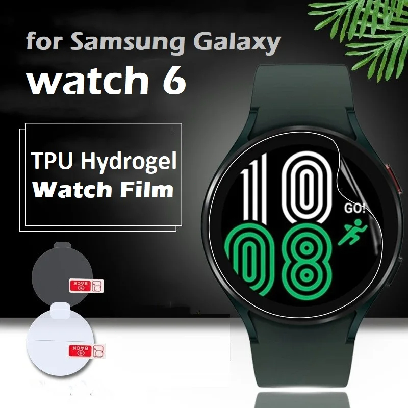 สติกเกอร ์ Hydrogel Samsung Galaxy Watch 6 5 4 40/44 มม.นาฬิกา 6 คลาสสิก 43 มม.47 มม.Galaxy Watch 5pro 45 มม .