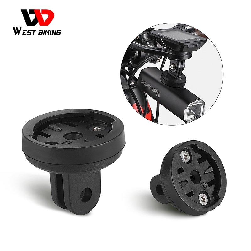 West BIKING จักรยานคอมพิวเตอร ์ ชุดหูฟังอะแดปเตอร ์ อลูมิเนียมอัลลอยด ์ Mountable ไฟหน ้ าจักรยานอุปกรณ ์ เสริมจักรยาน