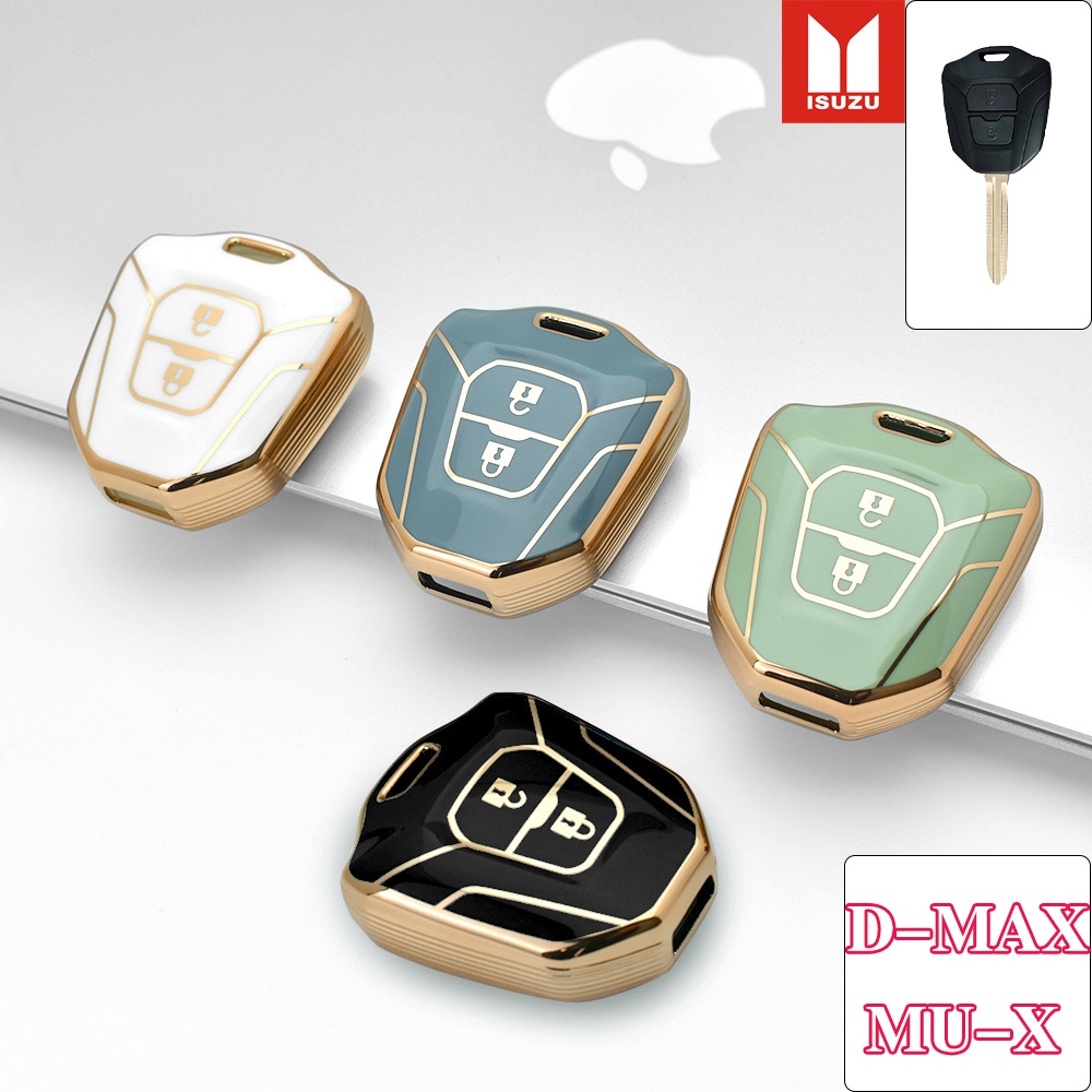 ใหม ่ Premium TPU Gold Key Cover Isuzu D-MAX/MU-X Key Cover Case Accessories