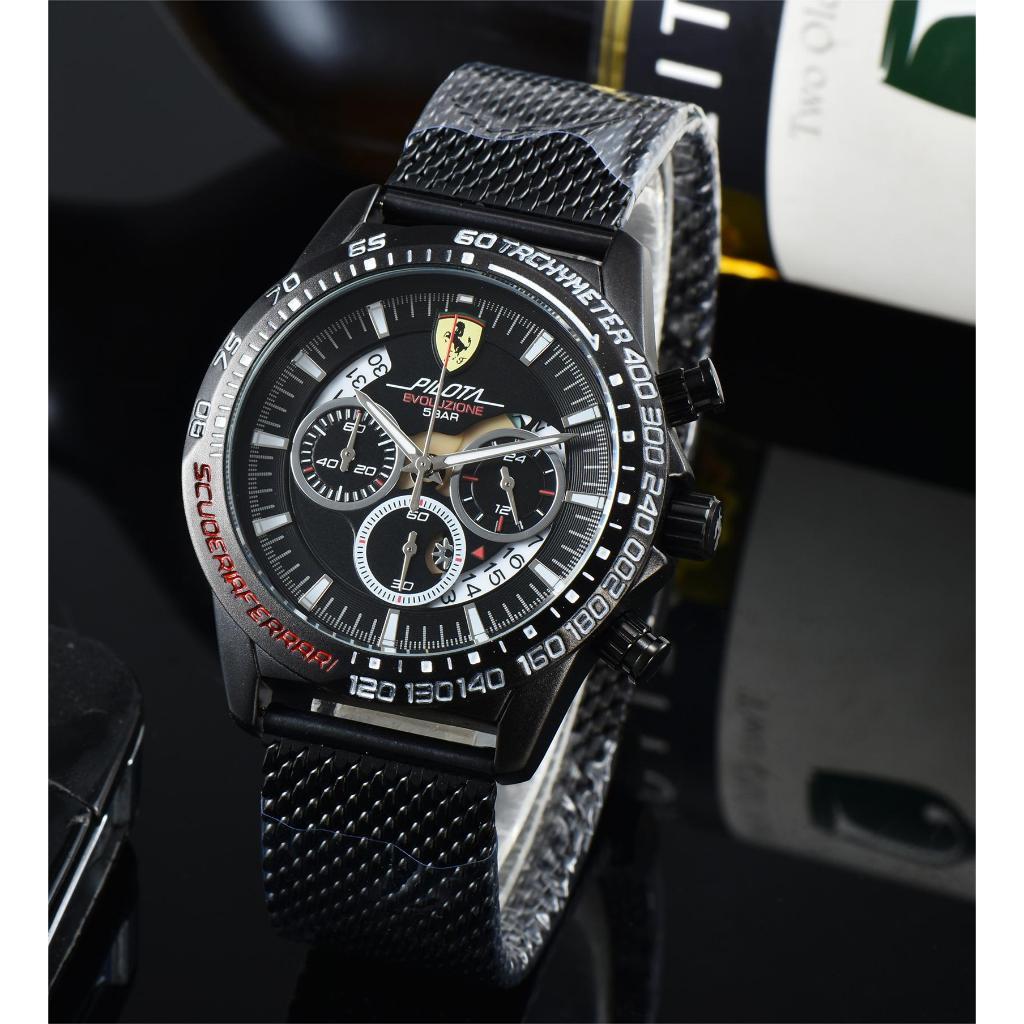 Ferrari Ferrari Stainless Steel Case Stainless Steel Strap Men 's Watch Rui Watch ys