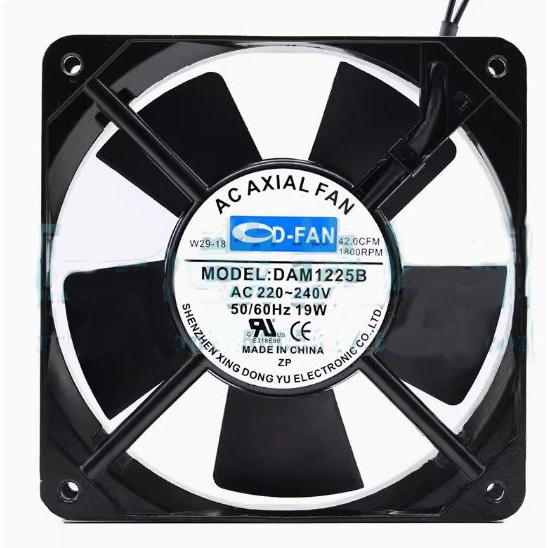 D-fan DAM1225B AC 220V 19W 120x120x25mm 12cm พัดลมระบายความร ้ อน