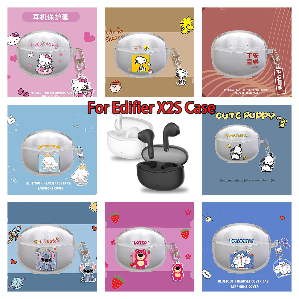 Anti-fall การ ์ ตูนป ้ องกันสําหรับ Edifier X2S Casing สําหรับ Edifier X2S กรณีหูฟังแบบนุ ่ มฝาครอบ