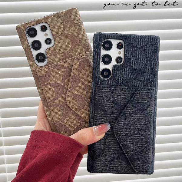 ใหม ่ แฟชั ่ นแบรนด ์ หรูช ่ องใส ่ การ ์ ดหนังสําหรับ Samsung Galaxy S4 UItra S22 Plus S23 + S23 UItra S23 Plus S23 UItra หมายเหตุ 20 UItra กระเป ๋ าสตางค ์ กรณี