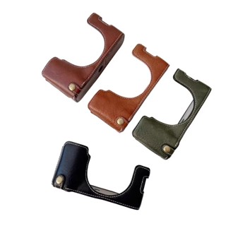 Fujifilm X100V X100F ครึ ่ งกรณีหนัง PU ฝาครอบป ้ องกันสําหร…