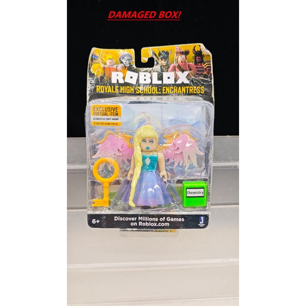 กล ่ องที ่ เสียหาย Roblox Royale High School เวทมนตร ์ พร ้ อมฟิกเกอร ์ แอคชั ่ นรหัสเสมือนจริง