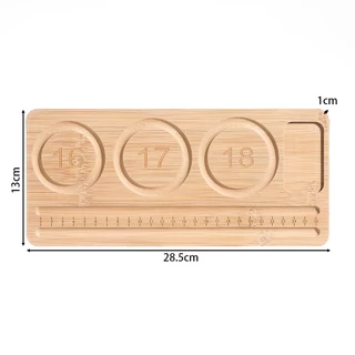 ถาดออกแบบลูกปัด ไม้แท้ หลายแบบ สำหรับ DIY ทำสร้อยคอ สร้อยข้อมือ เครื่องประดับ อุปกรณ์ช่วยร้อย คุณภาพพรีเมียม