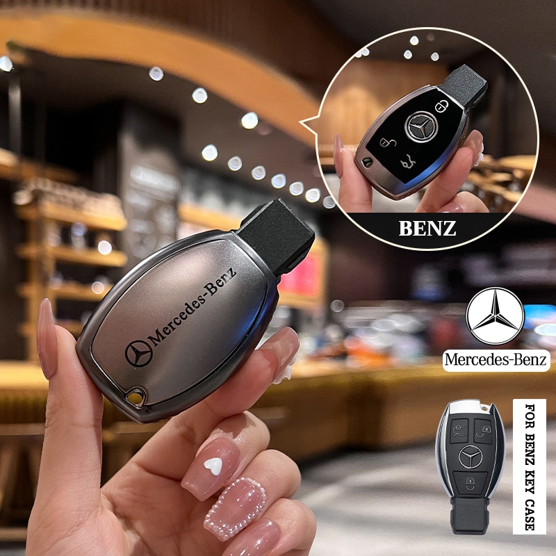 Mercedes-benz 3 ปุ่มรถ Remote Key สําหรับ Mercedes-Benz ACES GLA GLB GLC GLE GLS G AMG ออกแบบใหม่ฝาครอบพวงกุญแจ