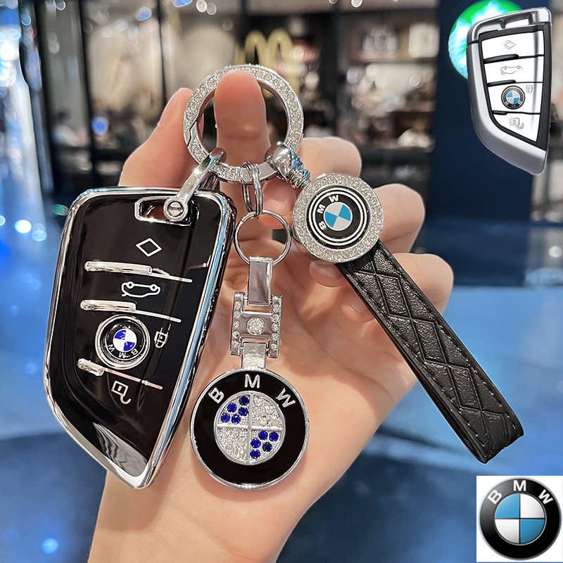 Bmw ใหม่ Premium TPU รถ Remote Key สําหรับ BMW x1 /x3/ x4 /x5 /x6/ 530 /530 li/525/525li /320/3series/5series/7series ฝาครอบกุญแจอุปกรณ์เสริมพวงกุญแจ