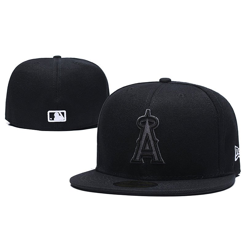 กีฬา MLB Los Angeles Angels of Anaheim หมวกติดตั ้ ง 59FIFTY หมวก Full Close Fit หมวกผู ้ ชายผู ้ หญิงหมวก Topi