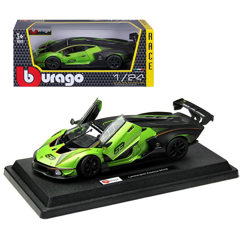 Bburago 1：24 Lamborghini Scv12 โมเดลรถสปอร ์ ตโมเดลรถโลหะผสมคอลเลกชันจอแสดงผลของขวัญ