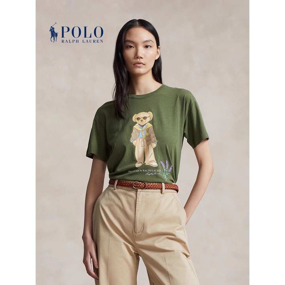 Ralph Lauren 's 24 Spring Loose Polo Bear Cotton T-shirt RL25263