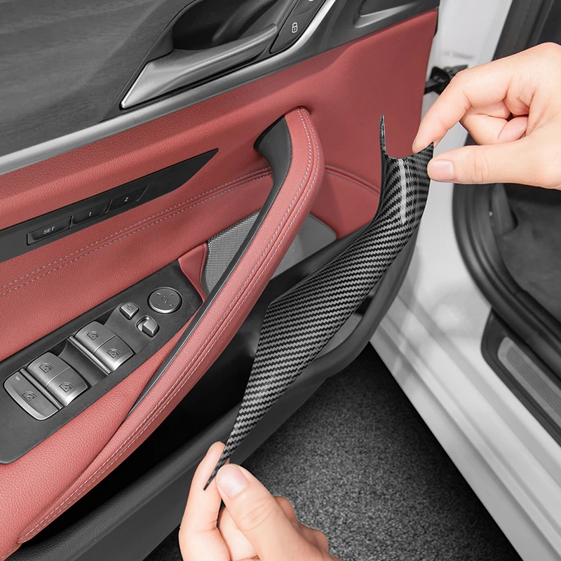 5 Series มือจับประตูแบบถอดได้ฝาครอบด้านใน G30 G38 F90 M5 530i M Sport 540i ป้องกัน