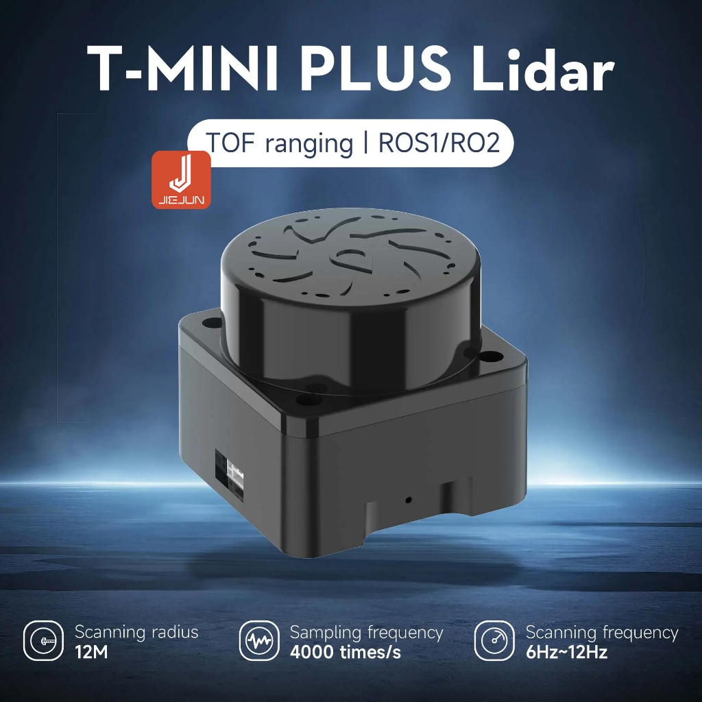 YDLIDAR T-mini PLUS TOF Lidar Sensor โมดูล 12M รางสนับสนุน ROS1ROS2 สําหรับหุ่นยนต์ Mapping Navigati
