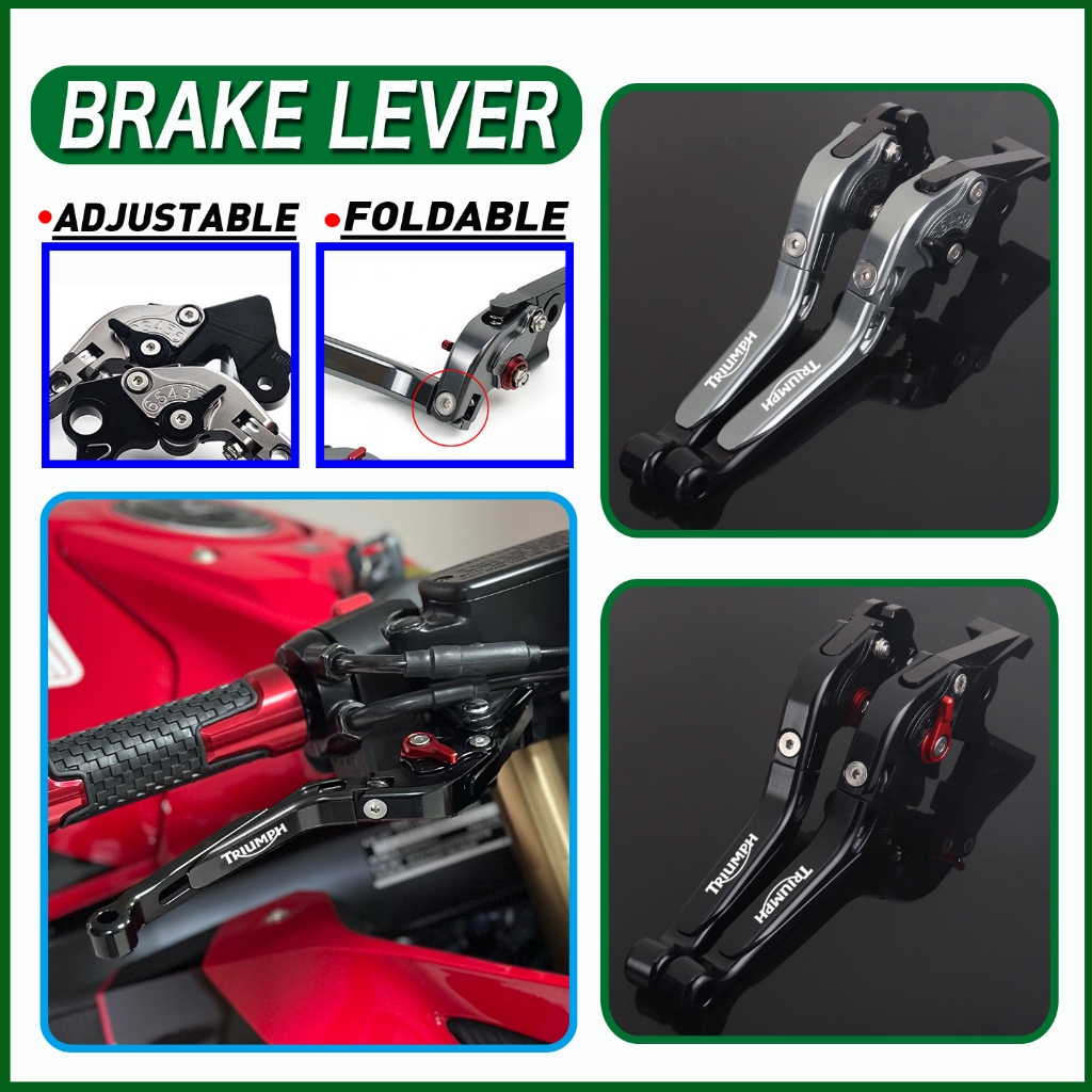 สําหรับ Triumph STREET TWIN 900 SCRAMBLER 900 ปรับพับ CNC เบรคคันโยกคลัทช ์ Handle Guard Lever TWIN9