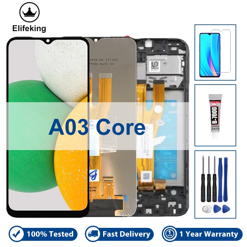 6.5 "LCD สําหรับ Samsung Galaxy A03 Core A032 SM-A032F/DS A032M จอแสดงผล Touch Screen Digitizer Asse