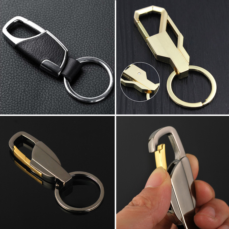 พวงกุญแจโลหะพวงกุญแจรถ Fob Key Chain ผู ้ ถือคลิปพวงกุญแจ Creative Key Fob ผู ้ ถือกุญแจ