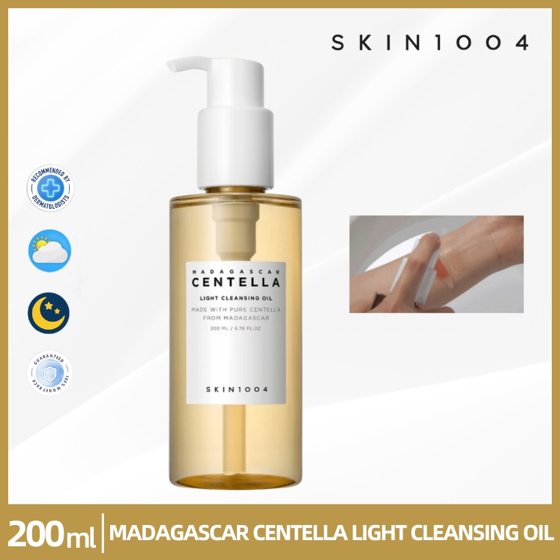 Skin1004 Madagascar Centella Light Cleansing Oil 200ml สกิน1004 สกินวันโอว์โอว์โฟร์ คลีนซิ่งออยล์ เนื้อบางเบา