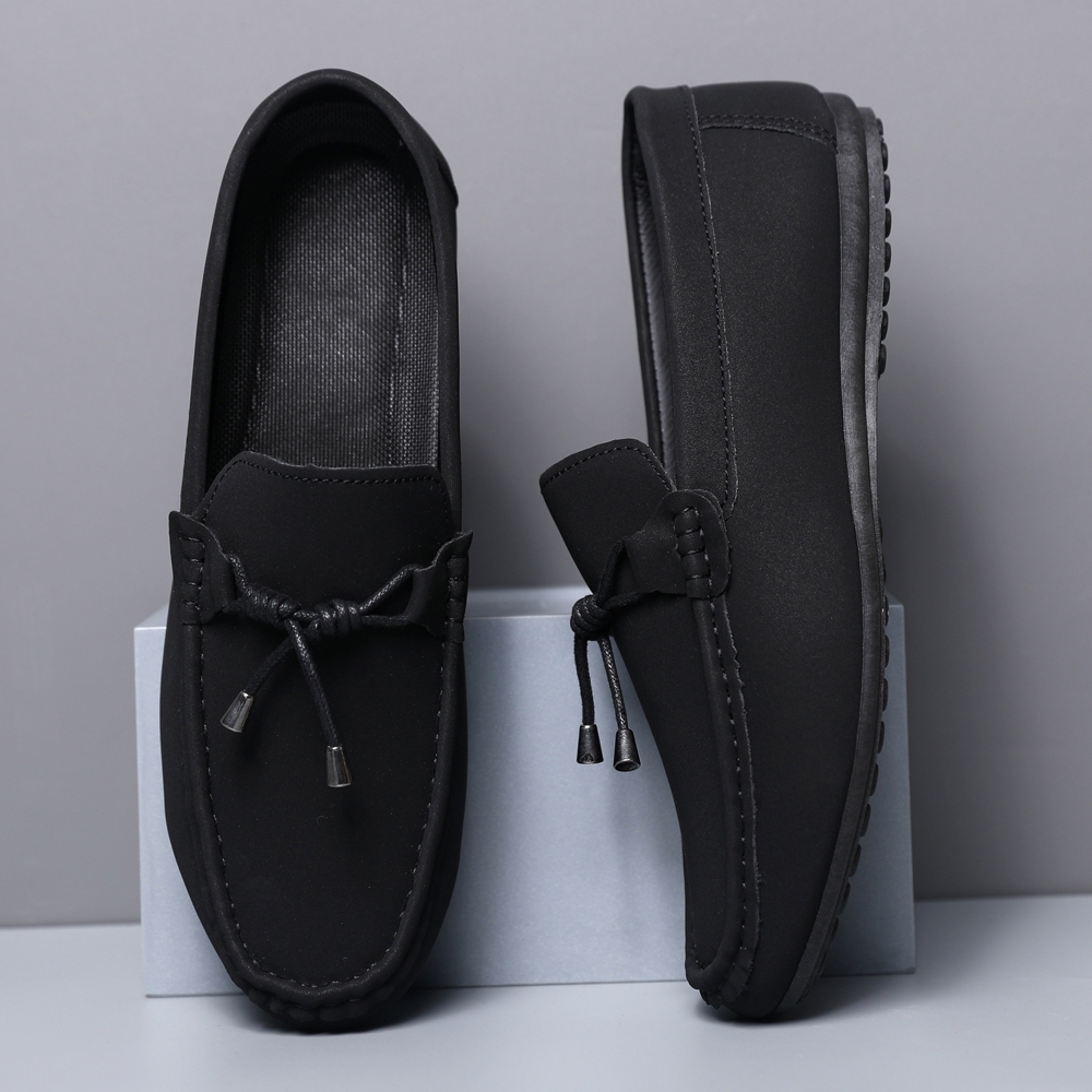 ✨ช่วย✨แฟชั่น ผู้ชาย รองเท้าลำลอง รองเท้า loafer Breathable รองเท้าหนัง #DD89