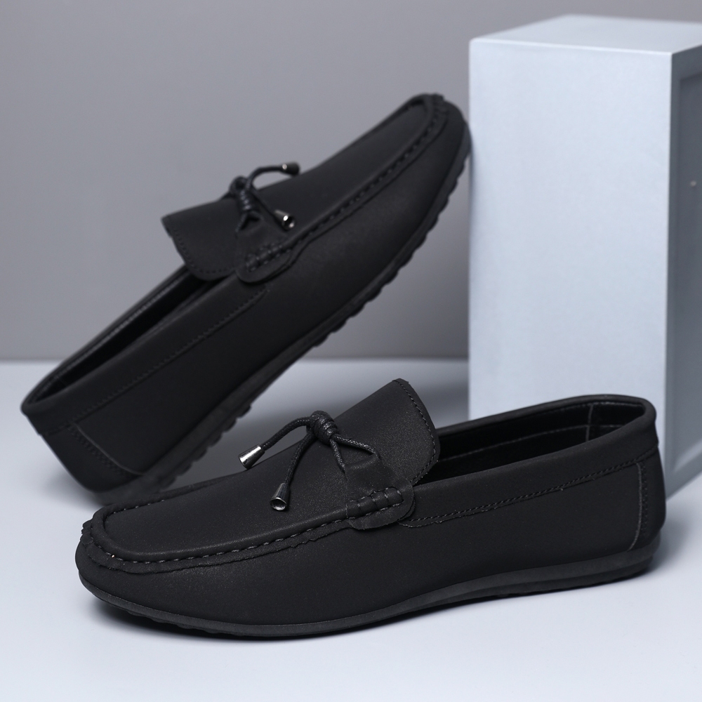 ✨ช่วย✨แฟชั่น ผู้ชาย รองเท้าลำลอง รองเท้า loafer Breathable รองเท้าหนัง #DD89