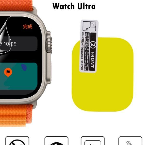 ฟิล์ม HD สําหรับ smartwatch 2 3 4 5 6 7 8 se 9 ultra2 protector TPU ฟิล์มเต็มหน้าจอตําแหน่ง TPU ฟิล์