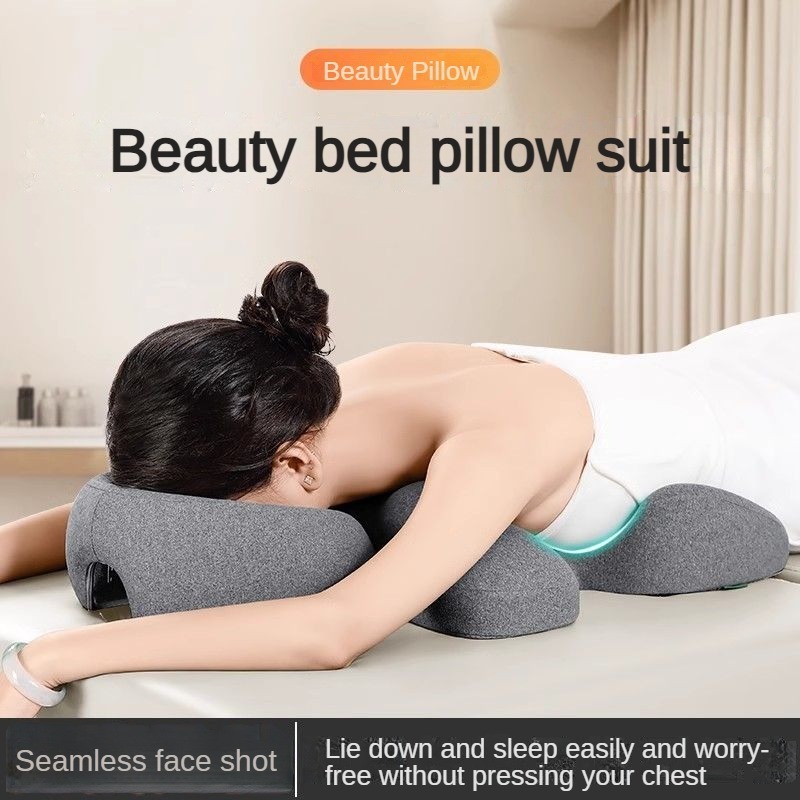 Memory Foal Salon หมอนนวด Universal Face Cradle สําหรับนวด SPA ร้านเสริมสวย Pad ผ่อนคลาย U รูปร่างหมอนใบหน้า