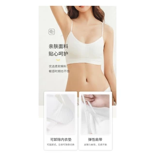 Onewear เสื้อชั้นในแบบใช้แล้วทิ้ง/ ฟรีไซส์ Bralette สบายระบายอากาศผ้าฝ้ายแท้สบาย