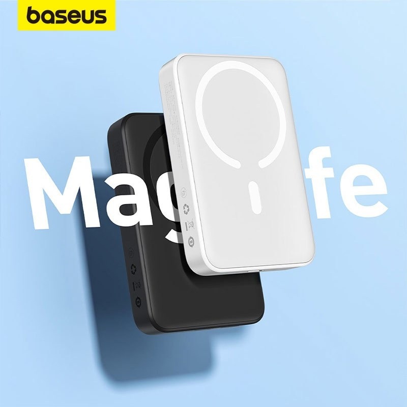 Baseus Power Bank 10000mAh Mini Magnetic Wireless Fast Charge พร ้ อม Auto-wake สําหรับ iPhone 14