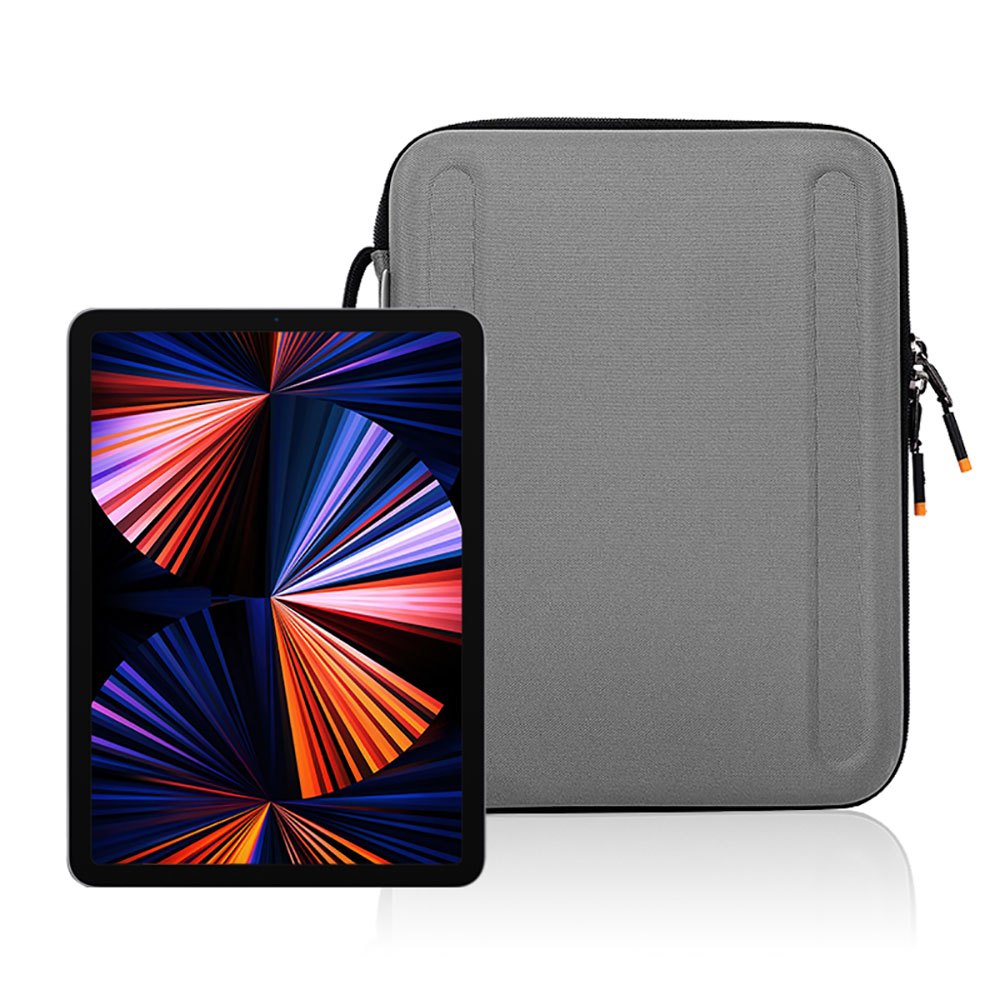 Wiwu กระเป๋าแบบพกพาแข็งสําหรับ iPad Pro Air 4 11 12.9 นิ้ว กระเป๋าออแกไนเซอร์สําหรับ Macbook 13 M1 iPad Mini 6 เคส ปลอกป้องกันกันน้ําพร้อมขน Faux นุ่มด้านใน