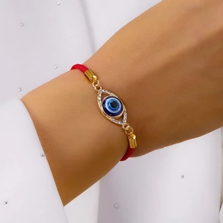Gmai Blessed Evil Eye สร ้ อยข ้ อมือผู ้ หญิง Lucky Amulet สายรัดข ้ อมือปรับของขวัญอุปกรณ ์ เสริม