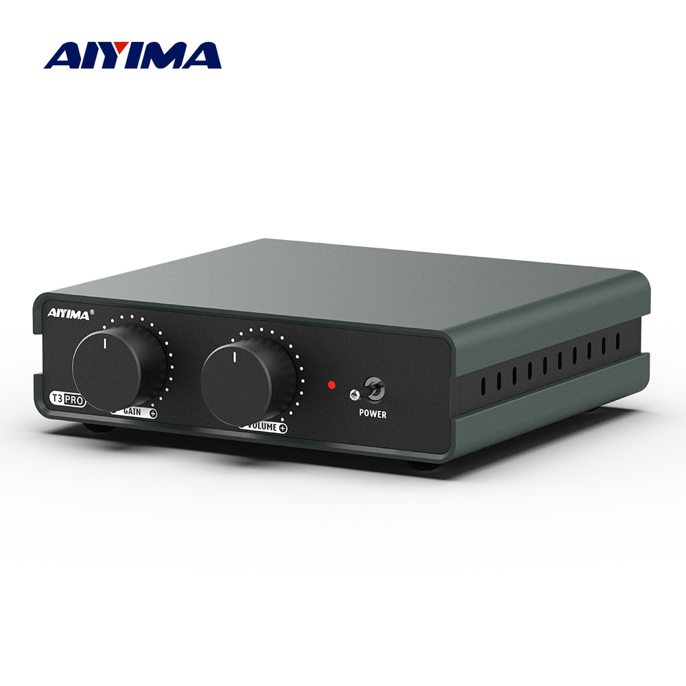 Aiyima T3 PRO RIAA MM/MC Phono Preamplifier เครื่องเล่นแผ่นเสียงไวนิลสเตอริโอ Preamp เครื่องขยายเสียง Turntable Phonograph Gain Control